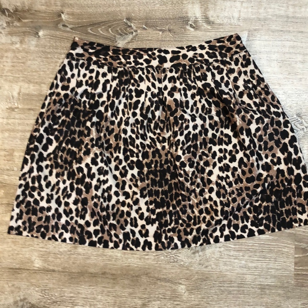 Cheetah print skirt
